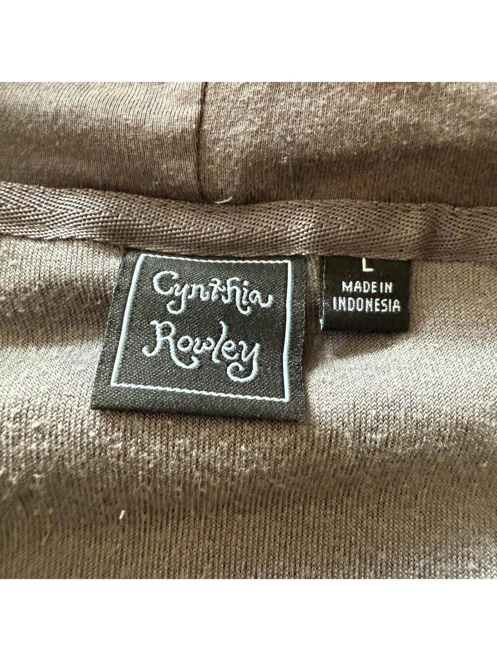 Y2K Cynthia Rowley Velour Velvet Beaded Floral Zip-Up Hoodie - Picture 5 of 7